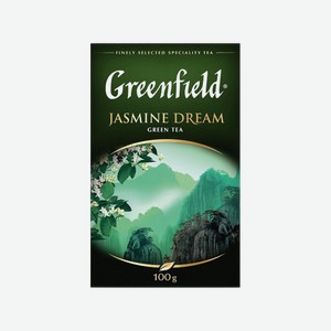 Чай  Гринфилд  зеленый Жасмин Дрим 100г