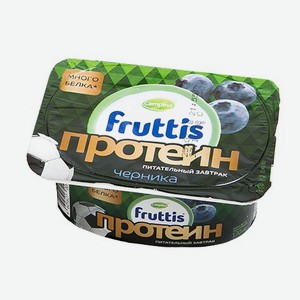 Продукт йогуртный Fruttis Протеин черника 4.5% 120 г, пластиковый стакан
