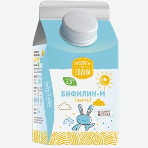 Продукт кисломолочный Продукты из Елани Бифилин-М сладкий, 2.5%, 450 мл