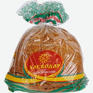 Хлеб ржано-пшеничный Хлебодар Суворовский подовый в нарезке, 530 г