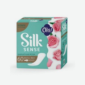 ежедневные прокладки Ola! silk sense Daily Deo Ароматизированные   бархатная роза   60шт