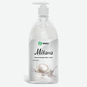 Жидкое крем-мыло <Milana> жемчужное с дозатором 1л Россия