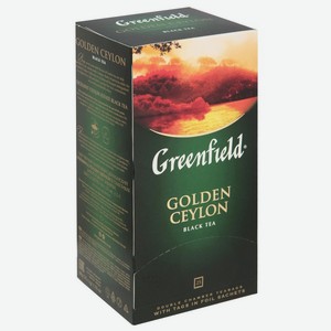 Чай GREENFIELD Golden Ceylon пакет черный 25п