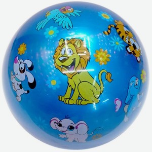 Мяч Зоопарк 22см, с наклейками, в ассортименте, в пакете. 250119 арт.2304-248zoo