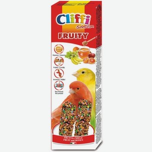 Cliffi (Италия) лакомства для канареек: палочки с фруктами и медом (60 г)