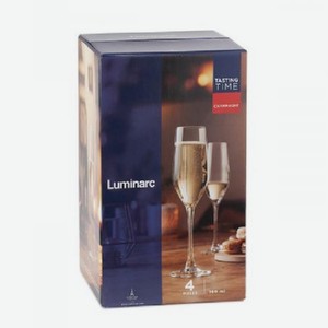 Набор бокалов Время дегустаций Шампань LUMINARC 4шт 160мл(P6818)