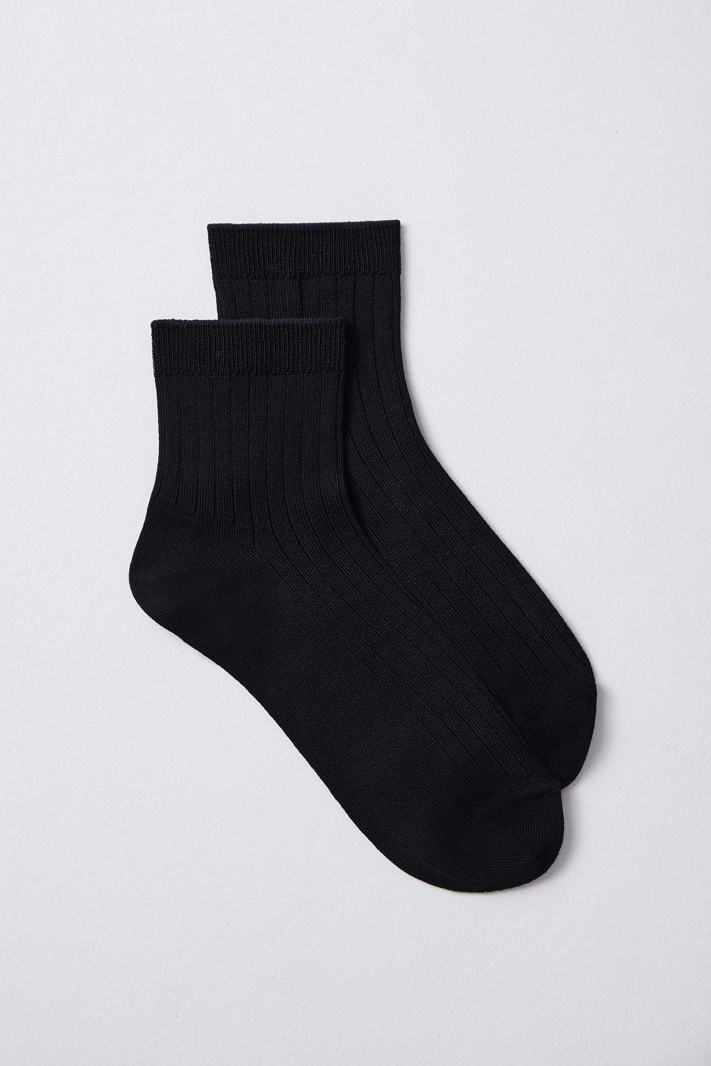 Хлопковые носки средней длины (черный)