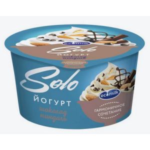 Йогурт ECOMILK Solo в ассортименте 4,2%, 130 г