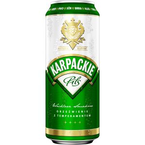 Пиво Карпацкие Пилс светлое фильтр.пастер.ж/б 0,5 л в магазине Красное и Белое