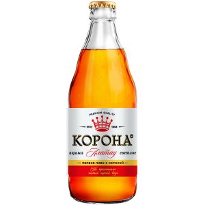 Пиво Корона Алатау светлое фильтр. пастер.ст. 0,45 л в магазине Красное и Белое