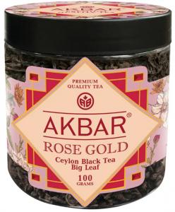 Чай чёрный Akbar Rose Gold крупнолистовой 100г