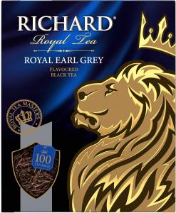 Чай черный Richard Royal Earl Grey цейлон с ароматом бергомота 100пак