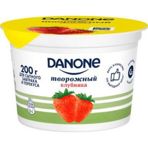 Продукт творожный Danone с клубникой 1.9% 200г