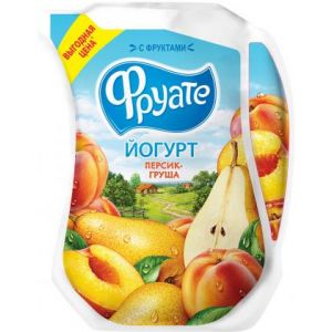 Йогурт питьевой Фруате Персик-груша 1.5% 950г