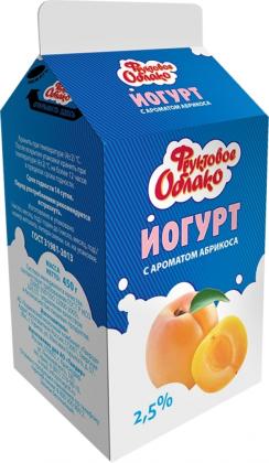 Йогурт Фруктовое облако 2.5% Абрикос 450г