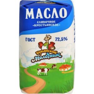 Масло сливочное Кубанский Молочник 72.5% 170г