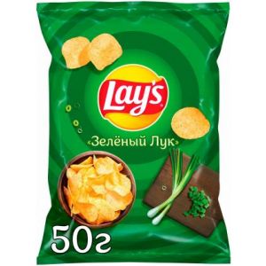Чипсы Lays картофельные Зеленый лук 50г