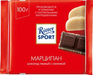 Шоколад Ritter Sport Темный Марципан 100г