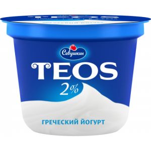 Йогурт Савушкин Греческий Teos 2% 250г