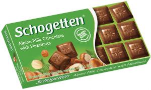 Шоколад Schogetten Альпийский молочный с фундуком 100г