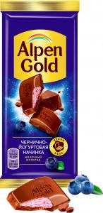 Шоколад Alpen Gold Молочный Черника с йогуртом 90г