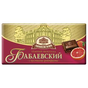 Шоколад Бабаевский с грейпфрутовыми кусочками 100г/90г в магазине Магнит у дома