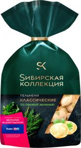 Пельмени Sибирская коллекция Классические со свежей зеленью 700г