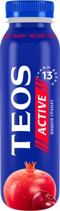 Йогурт питьевой Teos Active Вишня и Гранат 1.8% 260г