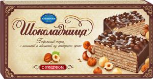 Торт Шоколадница вафельный с фундуком 270г/230г