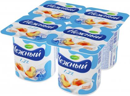 Продукт йогуртный Campina Нежный с соком персика 1.2% 100г