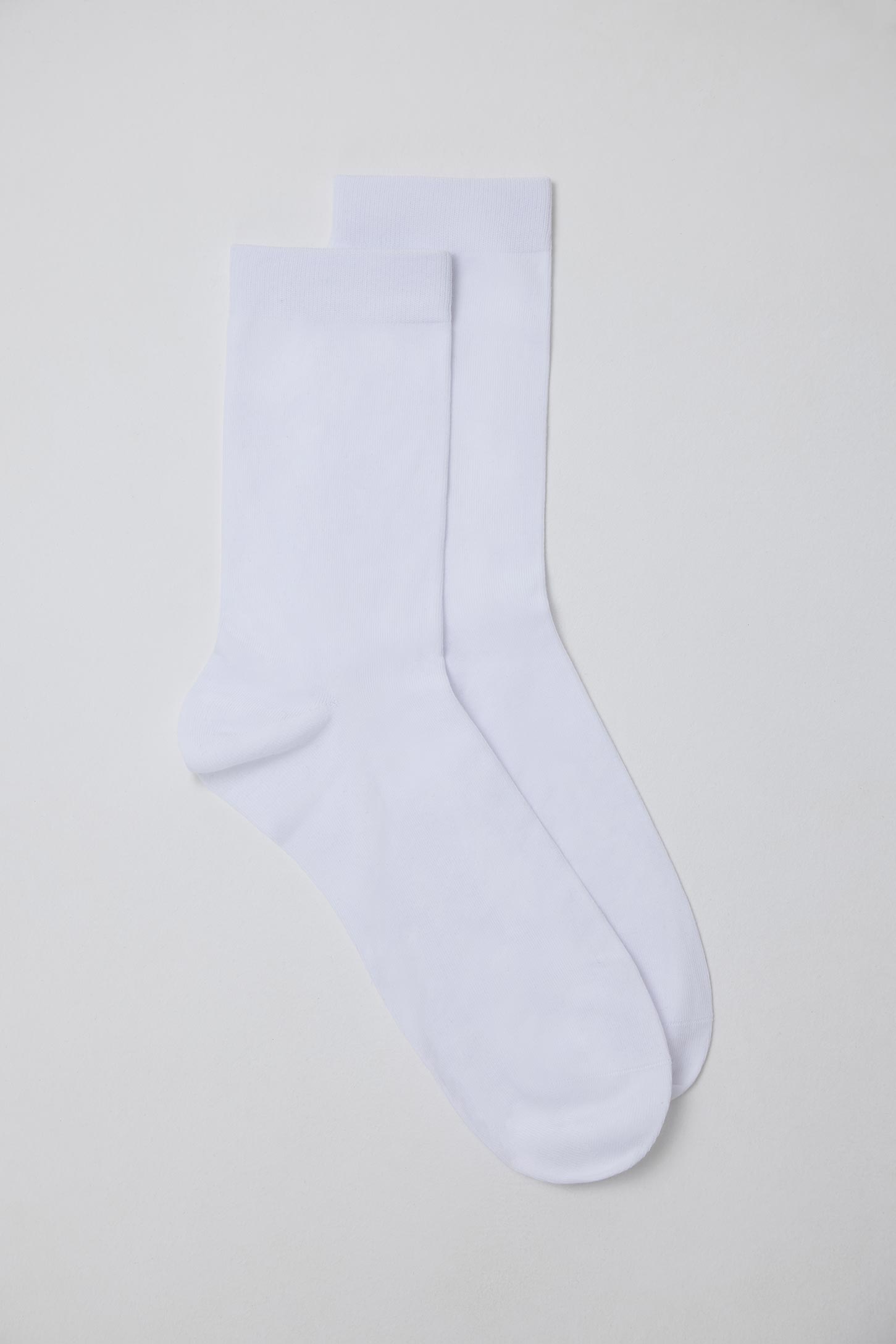 Мужские хлопковые носки классической длины (белый)
