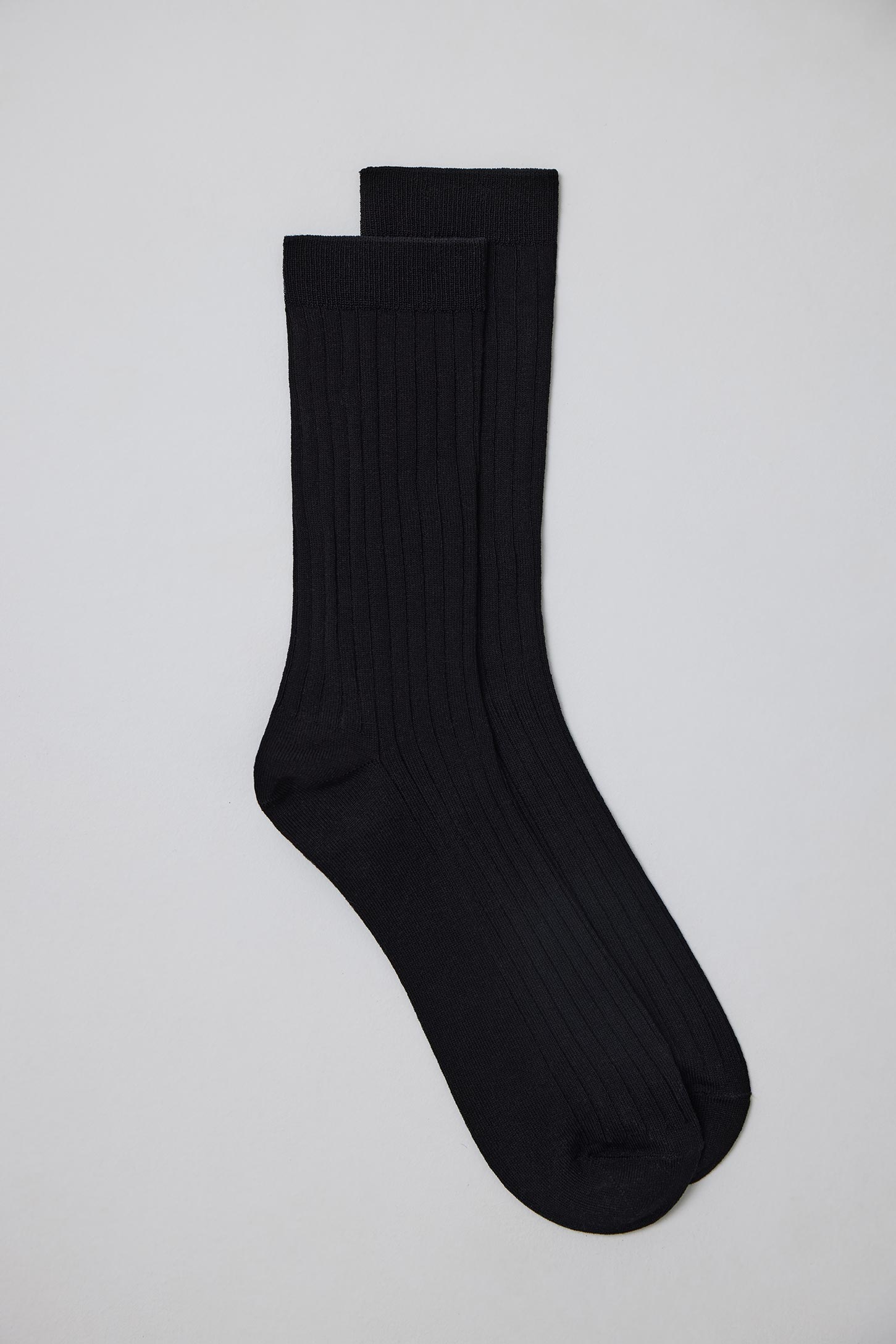 Мужские хлопковые носки средней длины (черный)