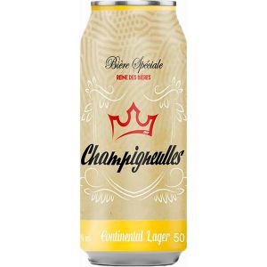Пиво Шампиньоль Континентал Лагер светлое фильтрованное пастер. ж/б 0,5 л