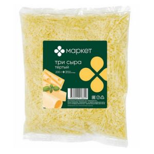 Сыр МАРКЕТ Три сыра тёртый 45%, 200 г