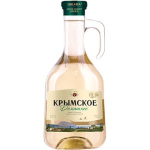 Вино Домашнее Крымское белое полусладкое 1