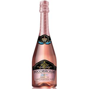 Вино игристое Российское Премиум розовое полусладкое 0,75 л