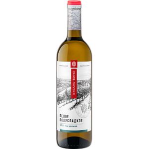Вино Кубань-Вино белое полусладкое 0,7 л