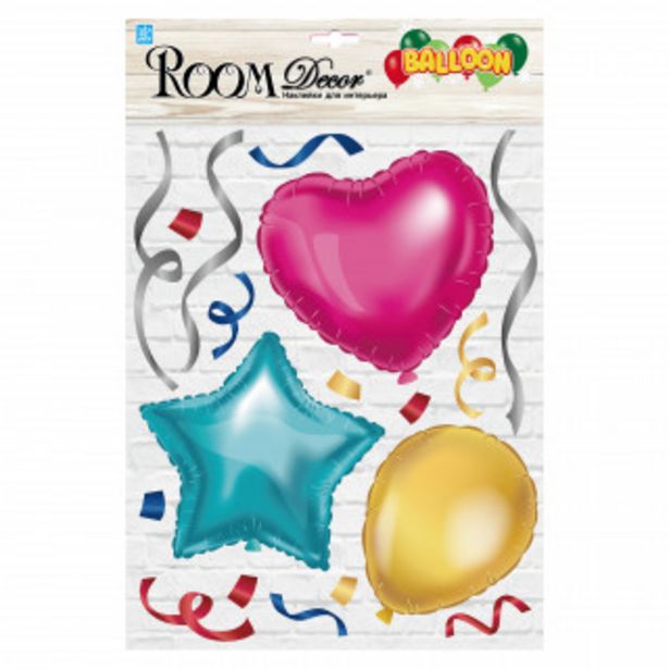 Наклейка Room Decor Шарики розовые 27,5 х 35 см