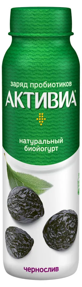 Йогурт питьевой Активиа чернослив 2%, 260 г