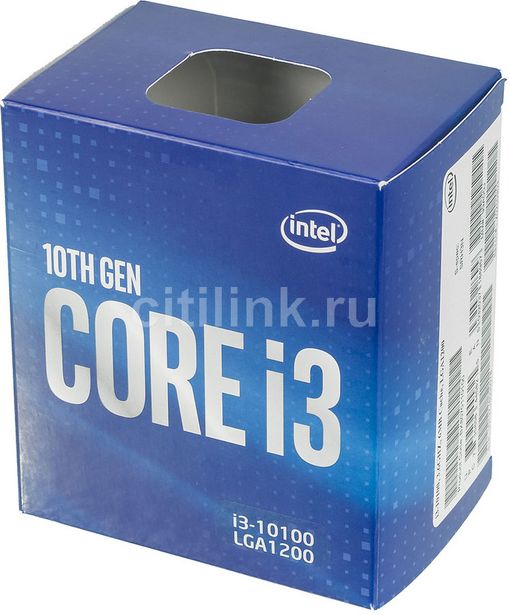 Процессор Intel Core i3 10100,  BOX
