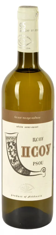 Вино Wines Beverages of Abkhazia Псоу столовое белое полусладкое Абхазия, 0,75 л